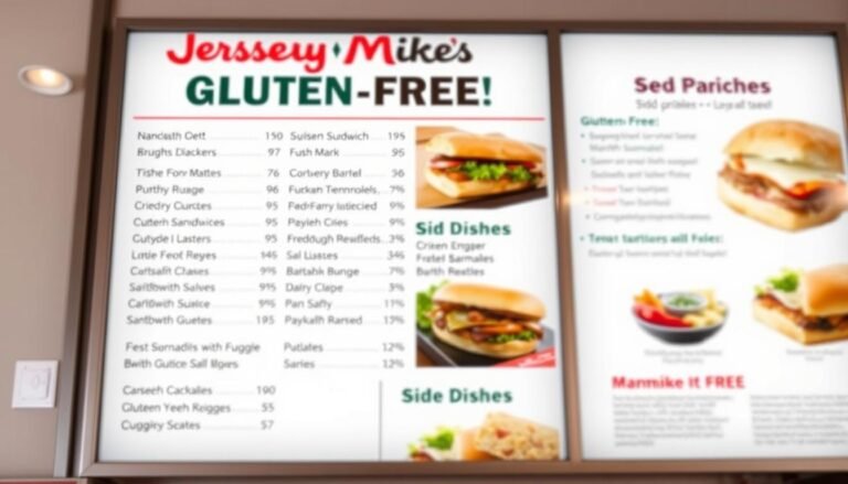 jersey mike's gluten free menu